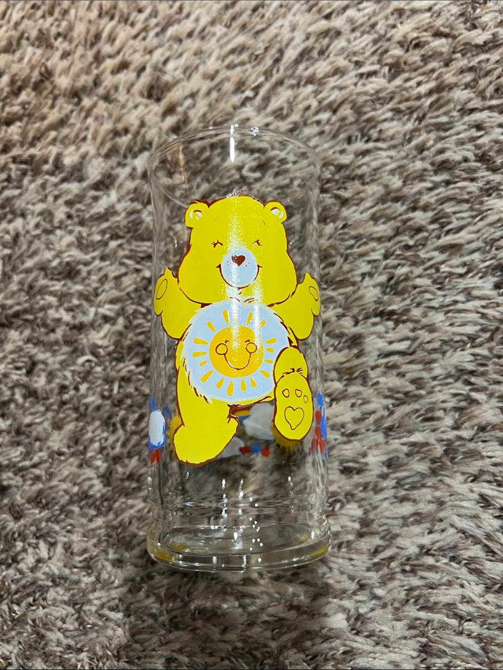 1983 Funshine Bear Pizza Hut glass